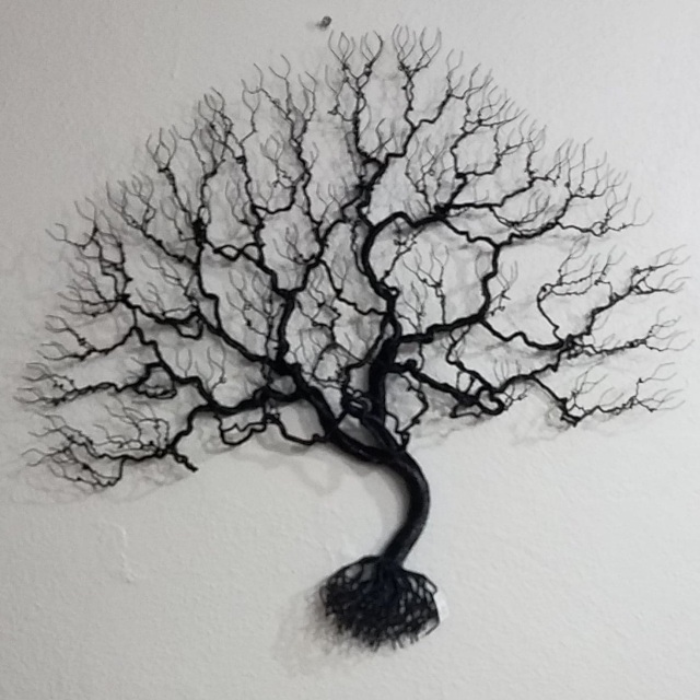 Wire Tree For The Wall By Doug Adams - Wire Wall Art Trees